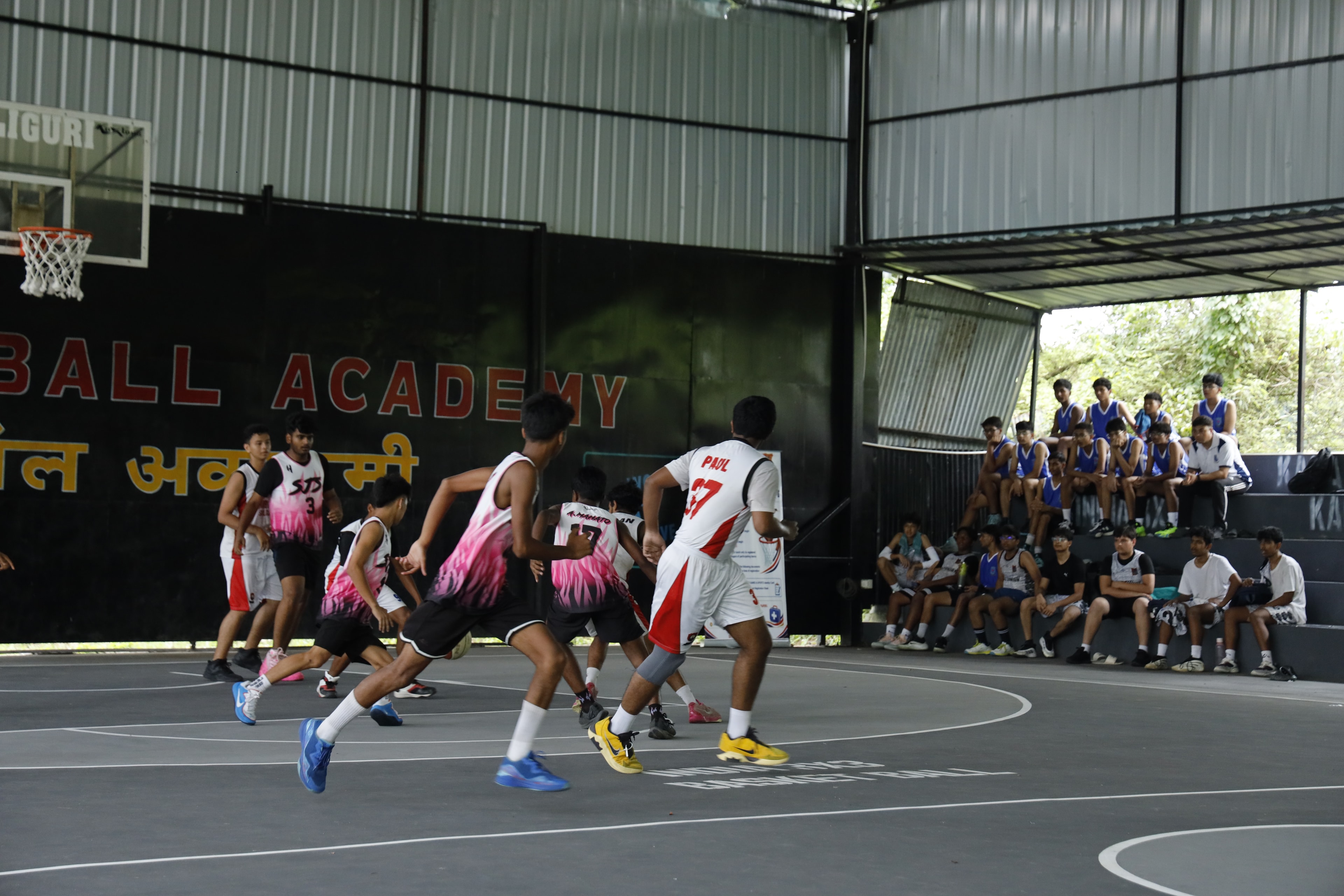 KAGA Basketball players in action